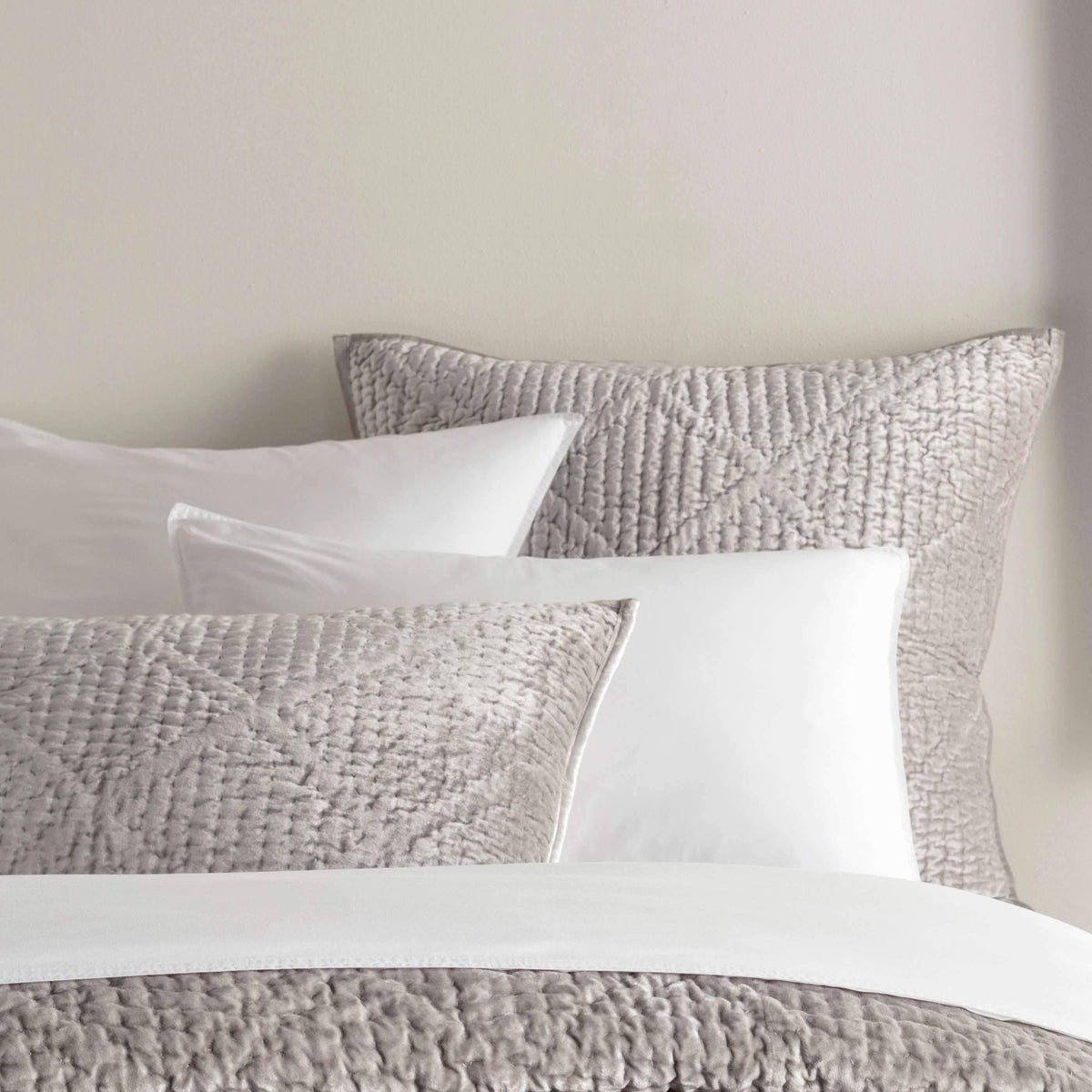 Euro Quilted Velvet Sham B42112