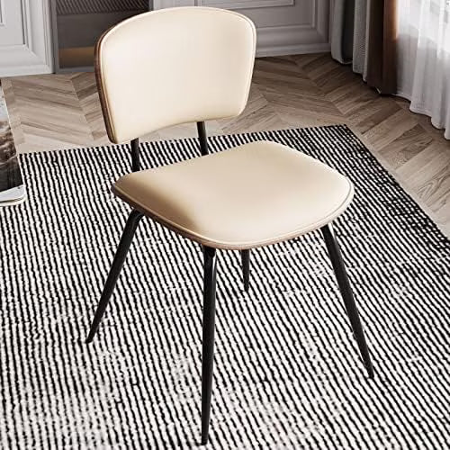 Beige Fabric Dining Chair Pack of 2 T703