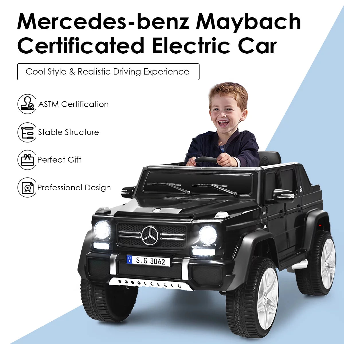 12V Kids Ride On Car with Trunk Pink W700961