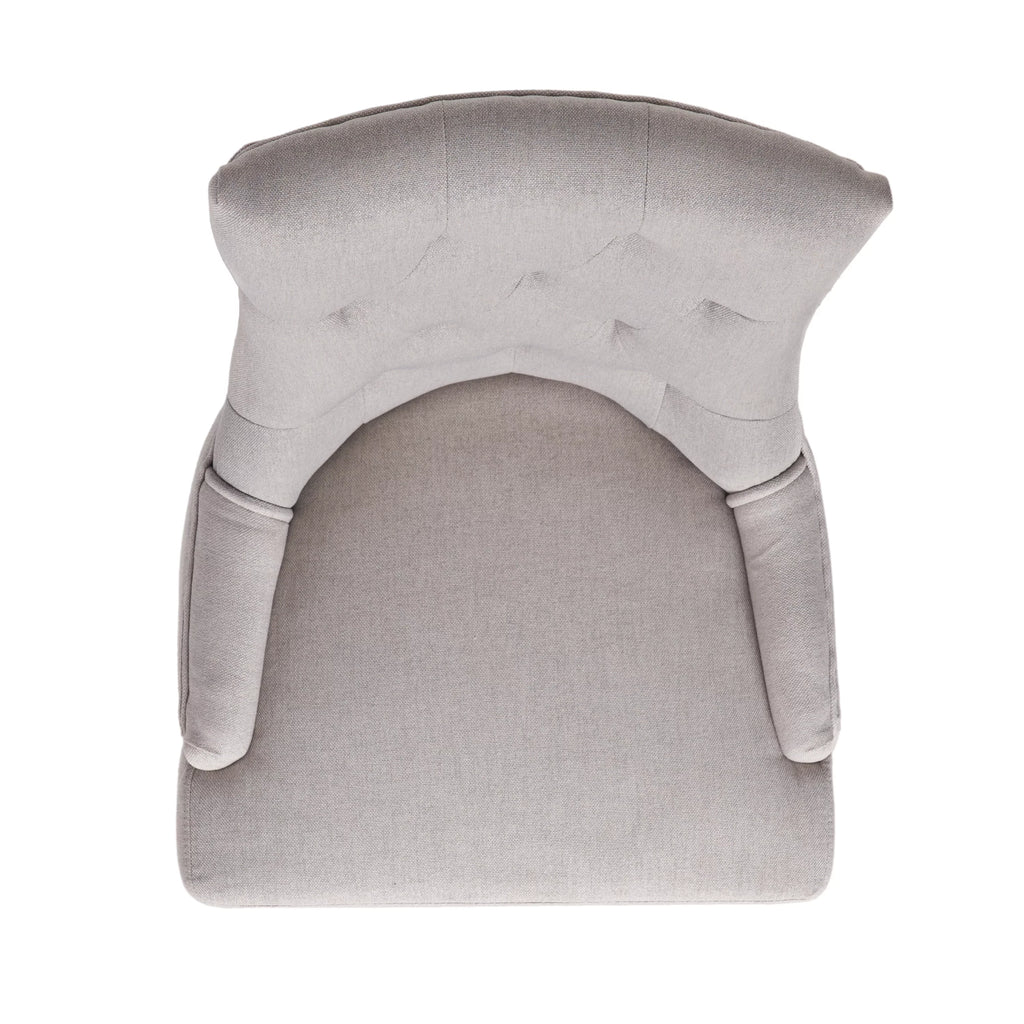 Light Grey Fabric Dining Chair Set of 2 F9993