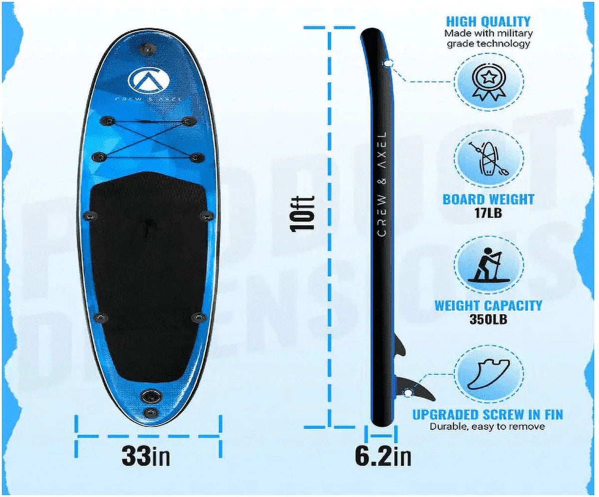 Inflatable Stand Up Paddle Board Non Slip SUP Blue S816