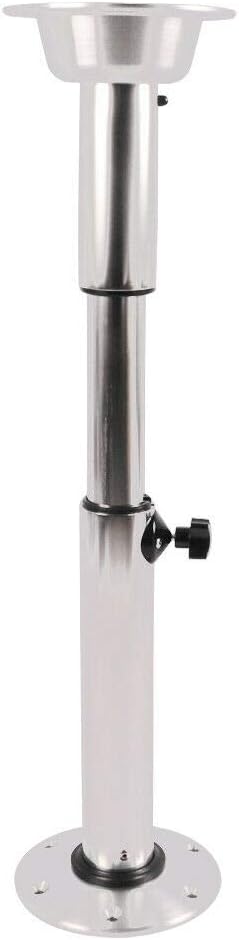 Silver Height Adjustable Table Pedestal Stand Base O100