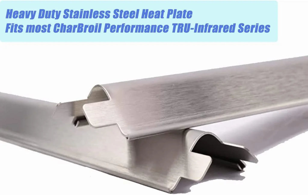 4 Pack Stainless Steel Heat Shields Tents for Gas Grill X46317
