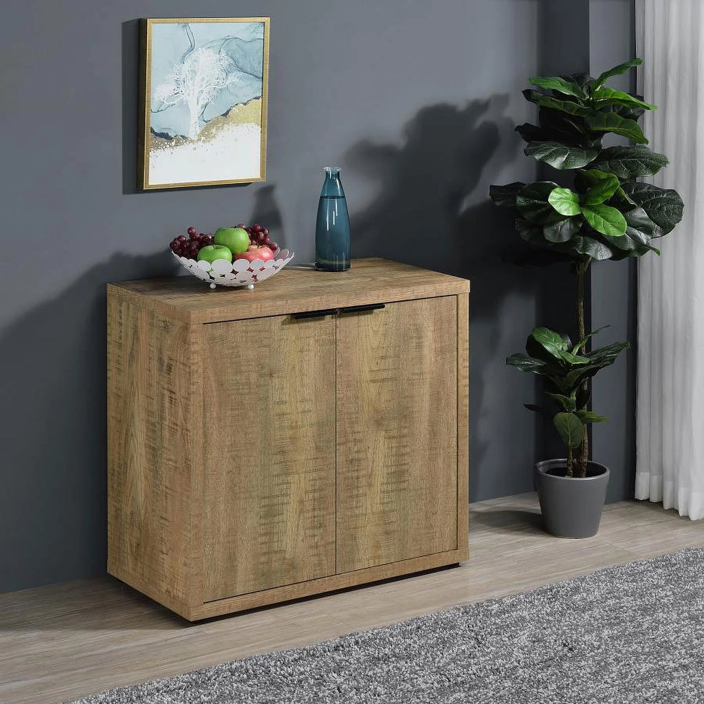 2-door Engineered Wood Accent Cabinet with Adjustable Shelves R517