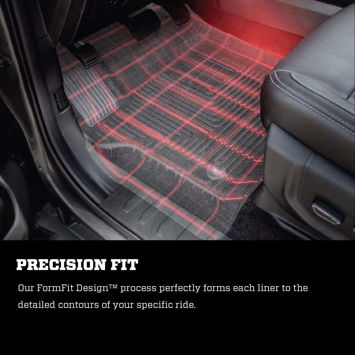 Black Front & 2nd Seat Floor Liners 3 Pcs M665