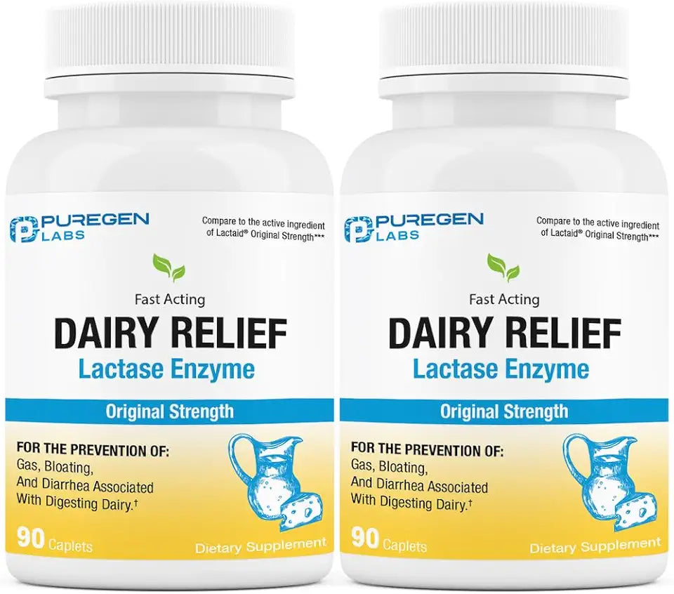 Fast Acting Lactase Enzyme 3000 FCC 180 Caplets D9830