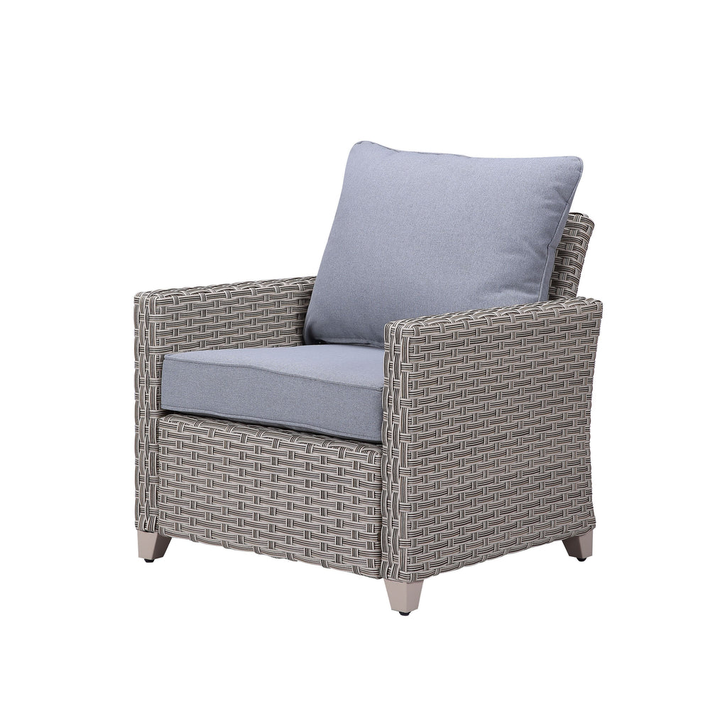 Gray Fabric Patio Sofa Set A683003