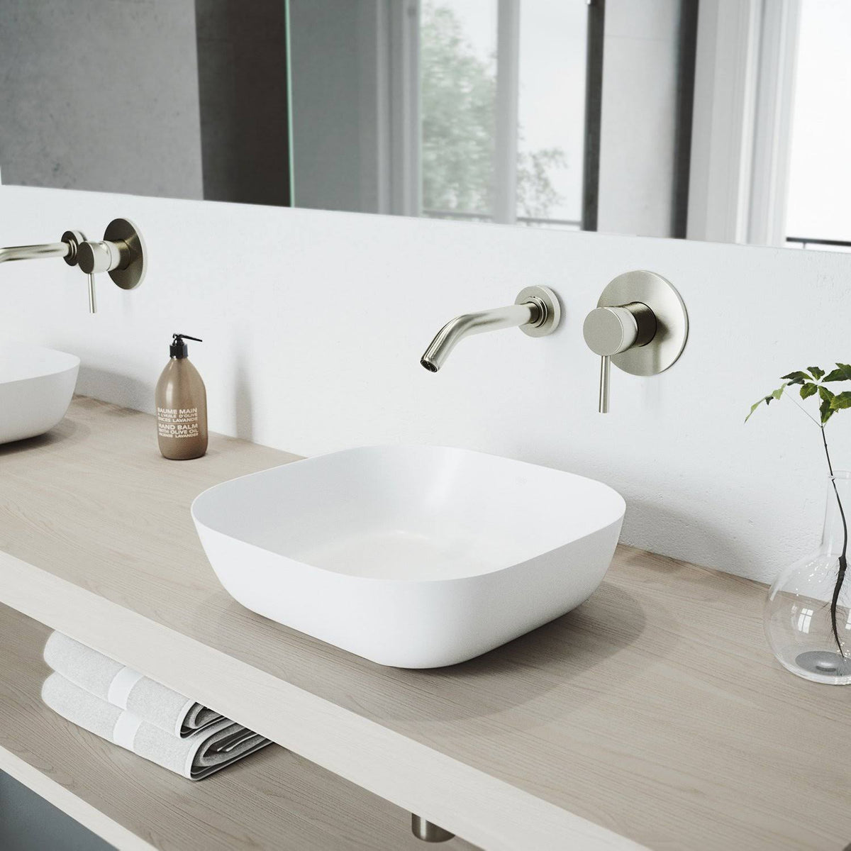 Matte Stone Vessel Bathroom Sink (White) A77997