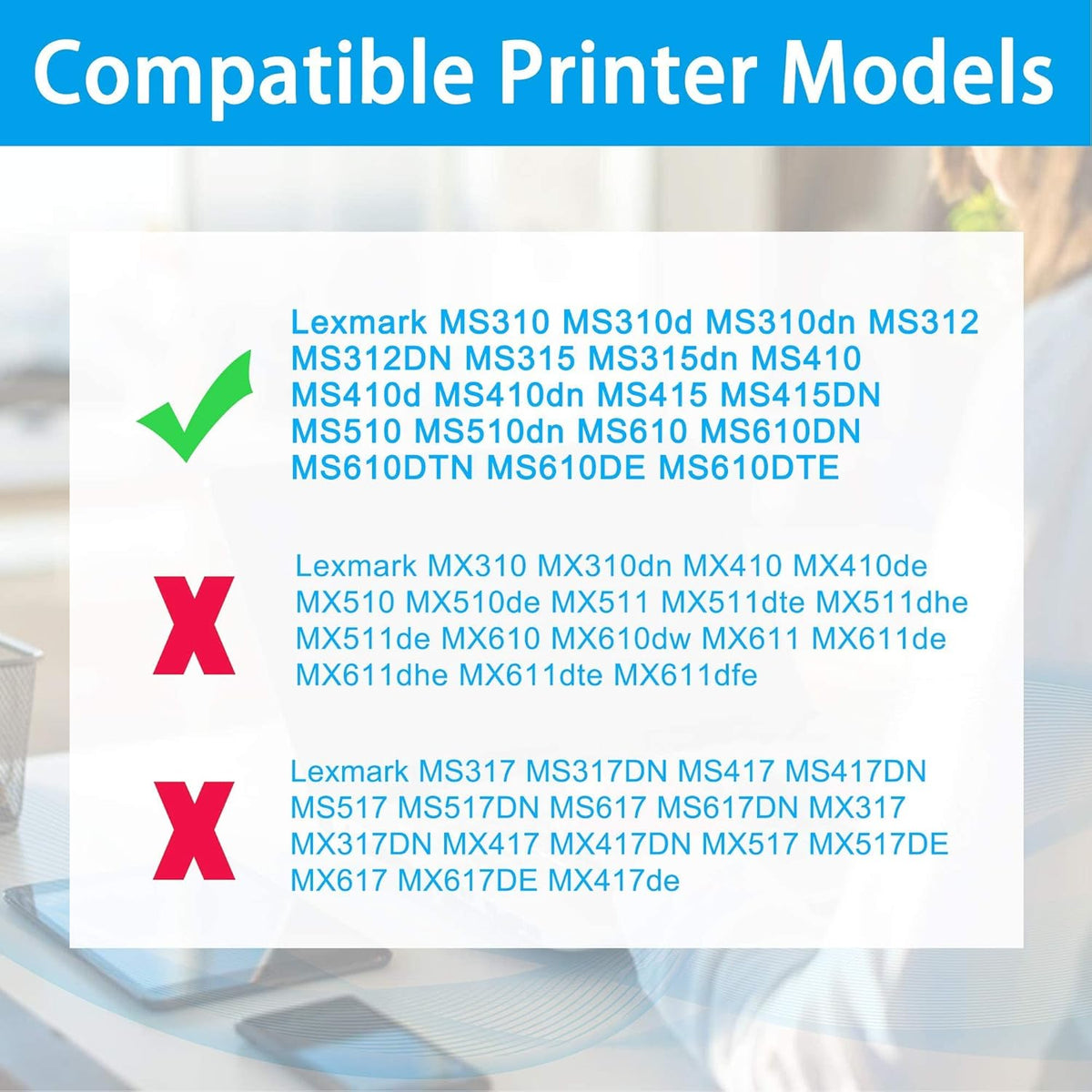 Compatible Toner Cartridge Black Pack of 2 W985004
