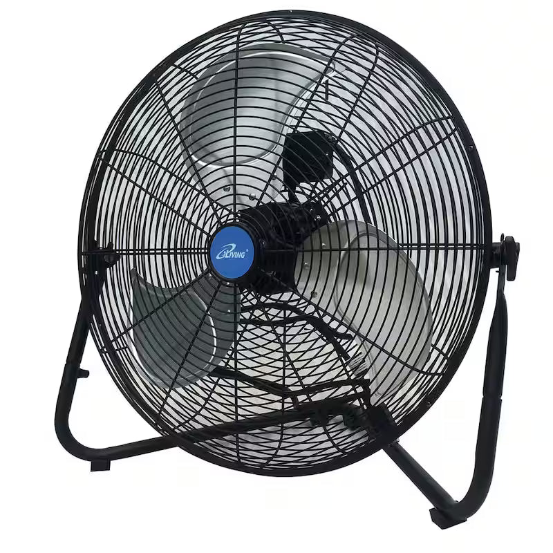 20 in. 3 Speeds High Velocity Floor or Wall Mount Fan, 5800 CFM, Black E7616