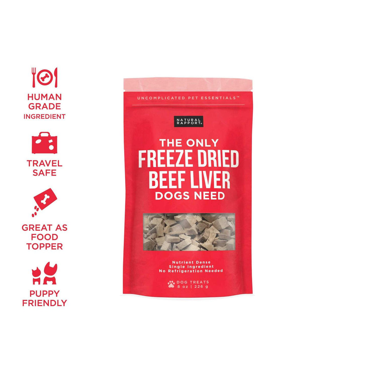 Freeze Dried Beef Liver Dog Treats L76067