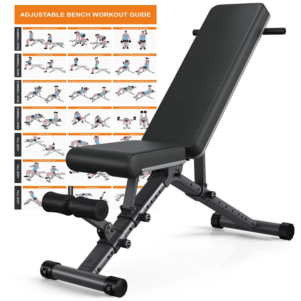 Adjustable Weight Bench 800LB Incline Decline U93952