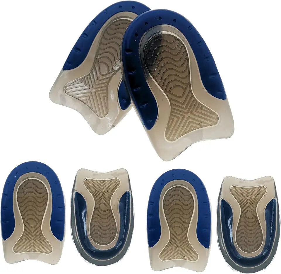 Lightweight Gel Heel Cups 3 Pairs Kid's Size 3-7 Q407