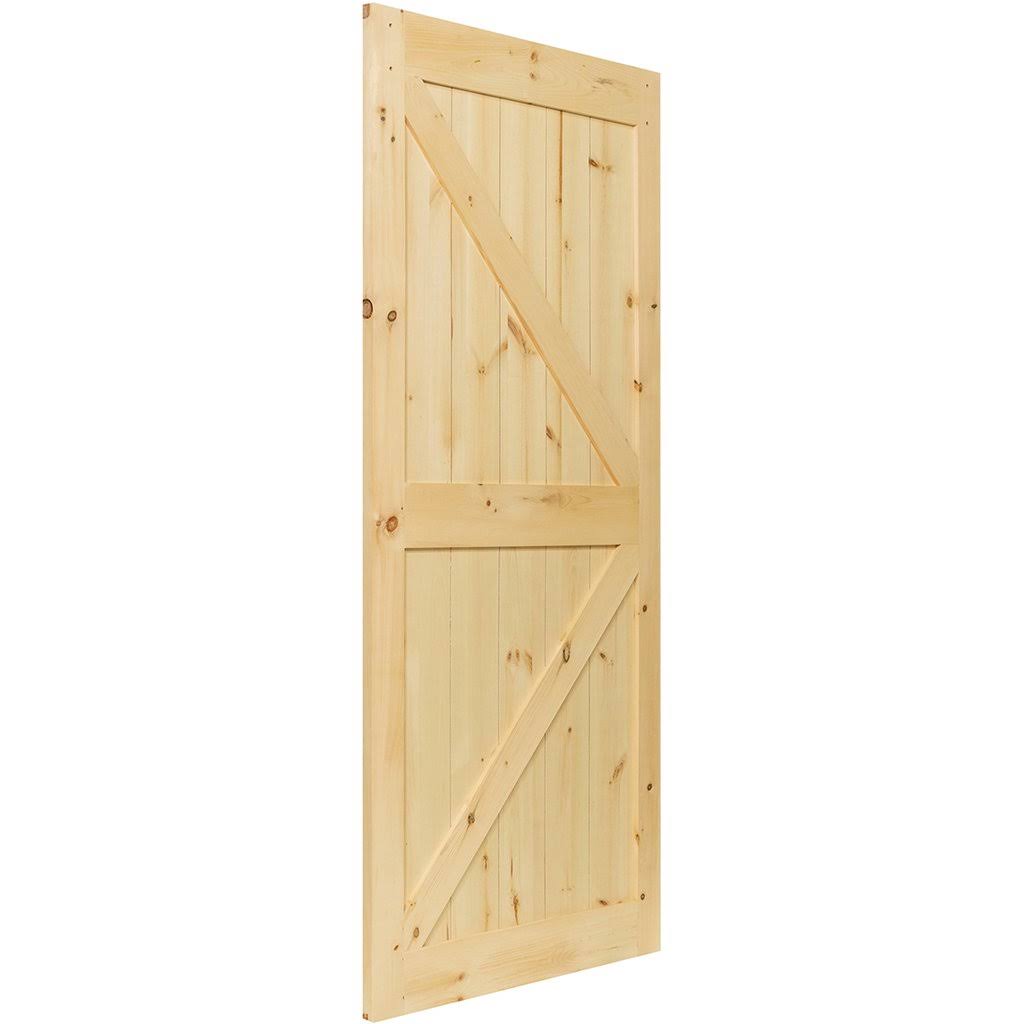 Solid Pine Unfinished Barn Door Slab Q949