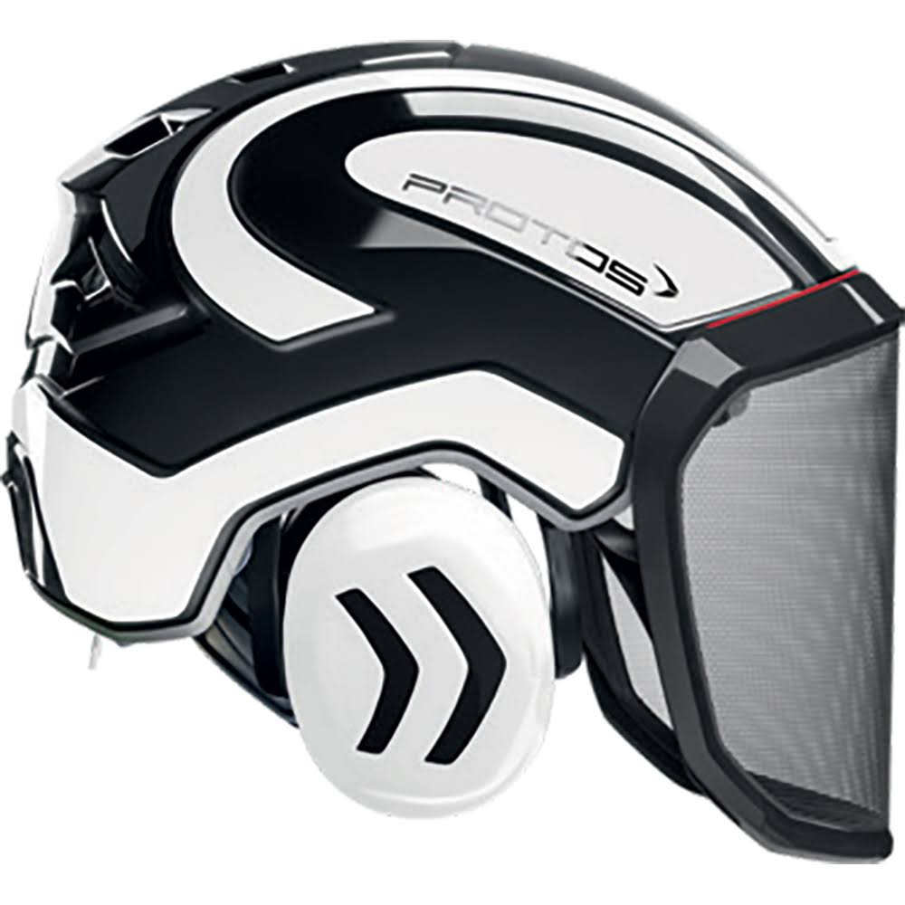Black and White Arborist Helmet R322