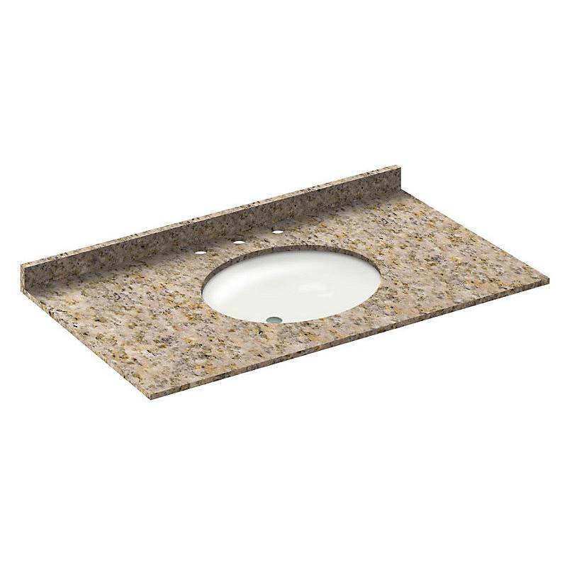 Wheat Vanity Top with Back Splash I293
