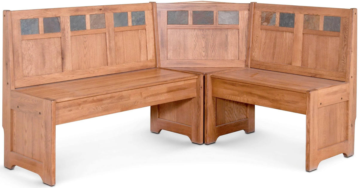 Rustic Oak Breakfast Nook Set O1210