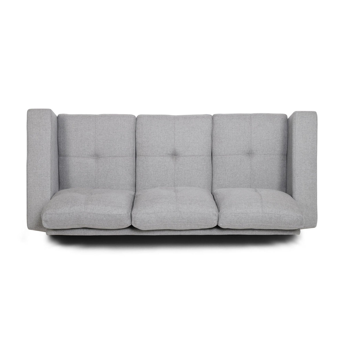 Gray Fabric Tufted 3 Seater Sofa W224