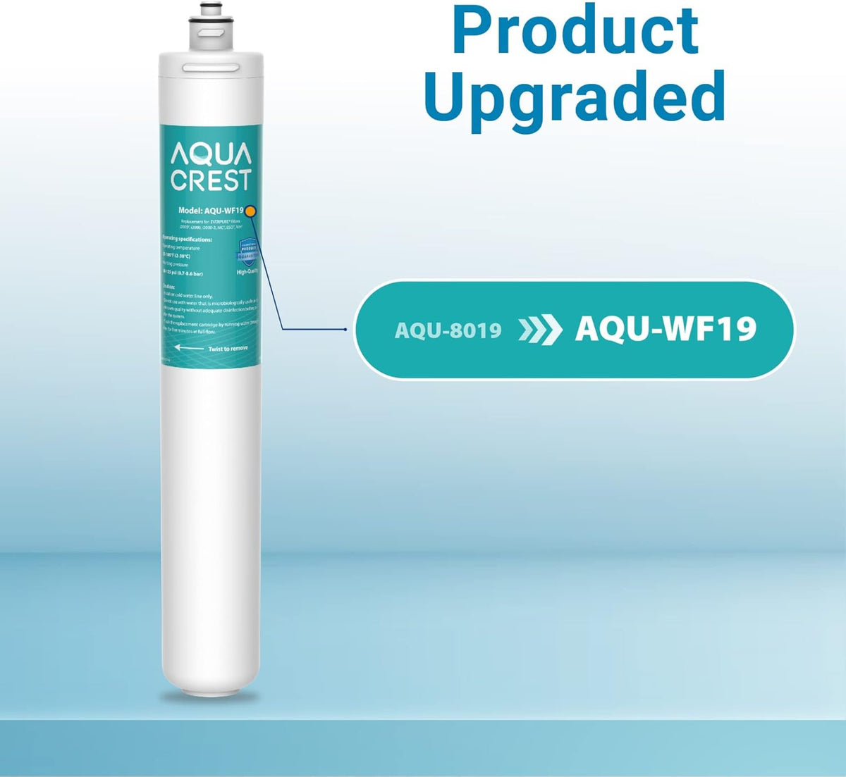 2 Pack Under Sink Water Filter Replacement Cartridge I859433