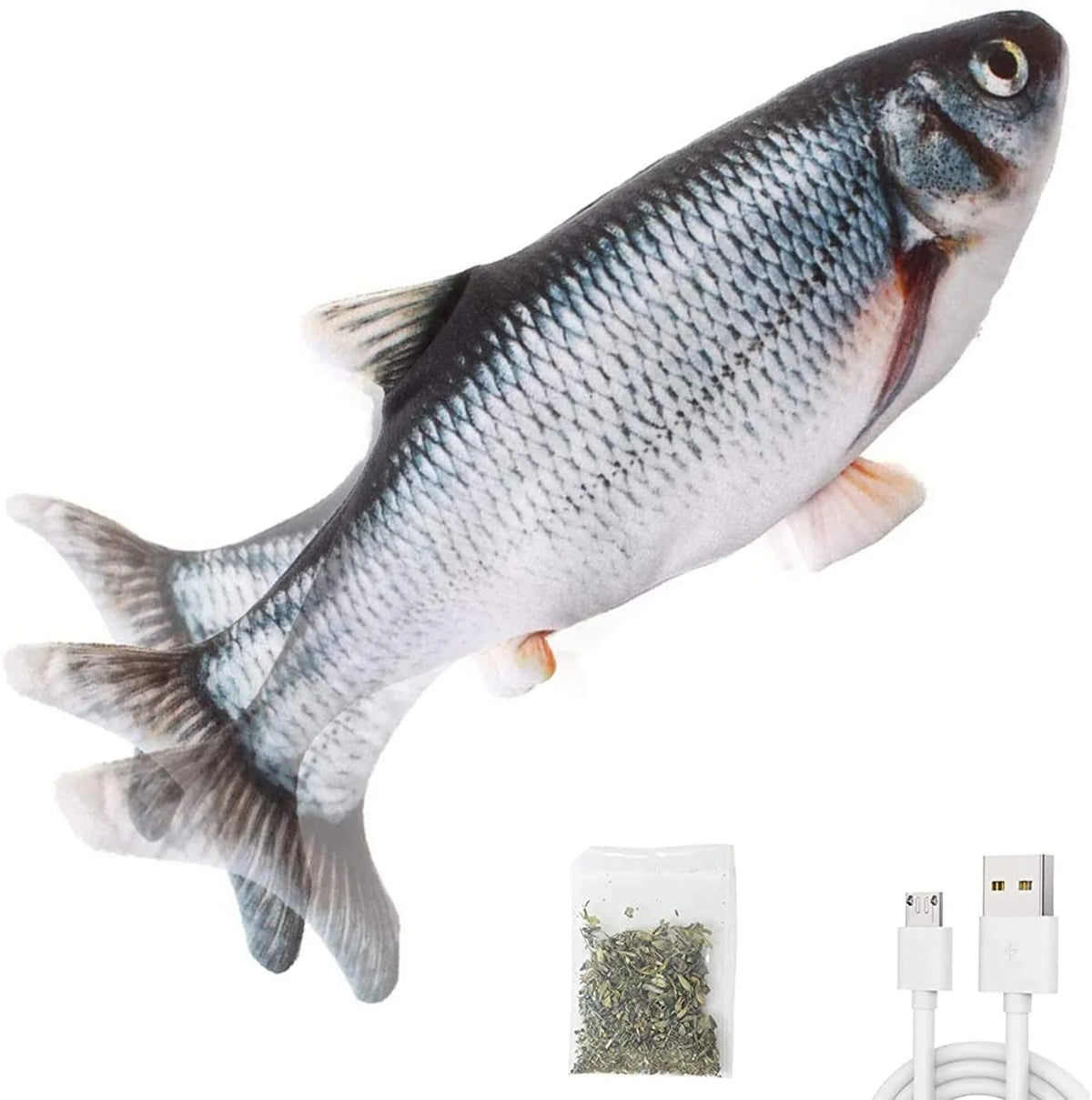 Moving Cat Kicker Fish Toy V2293