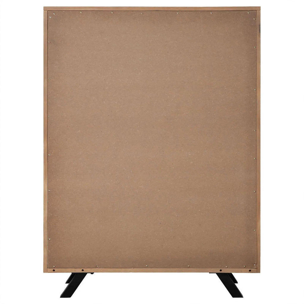Light Honey Brown 5-drawer Rectangular Chest I192
