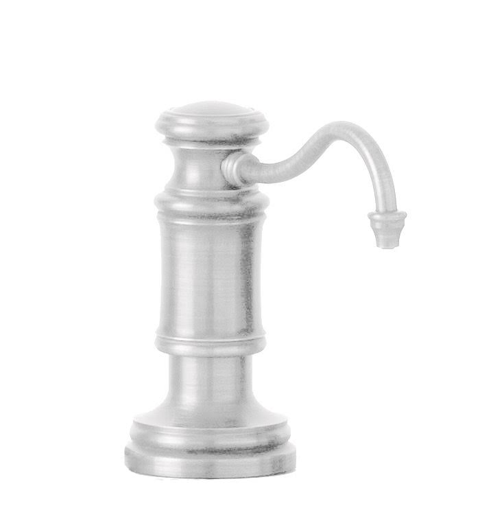 Satin Chrome Soap Lotion Dispenser with Hook Spout Y447