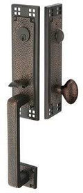 Rustic Lever Oil Rubbed Bronze Entry Handleset X677