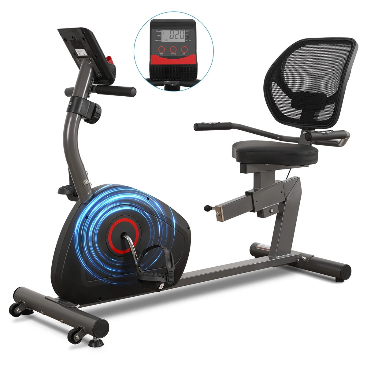 Recumbent Exercise Bike 8 Levels Quiet C428406
