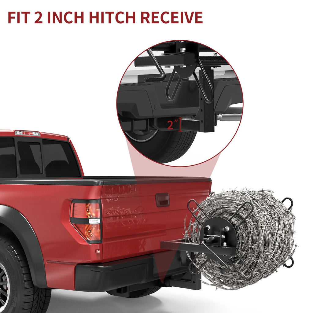 Barbed Wire Unroller Bolt On ATV Receiver Hitch Y686352