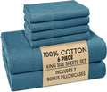 Blue Heaven 6 Piece 100% Cotton Percale Sheet Set C22009
