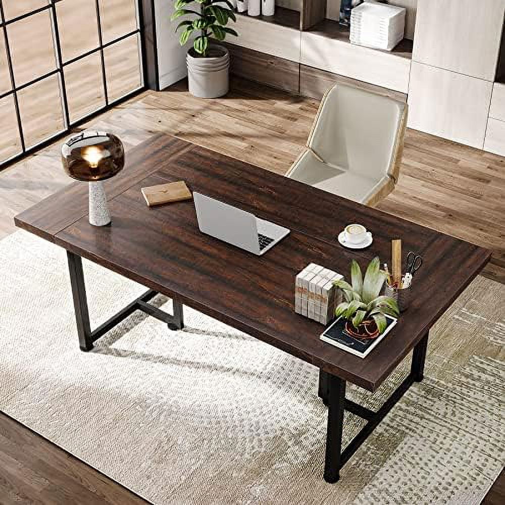 Brown Wooden Executive Desk P403176