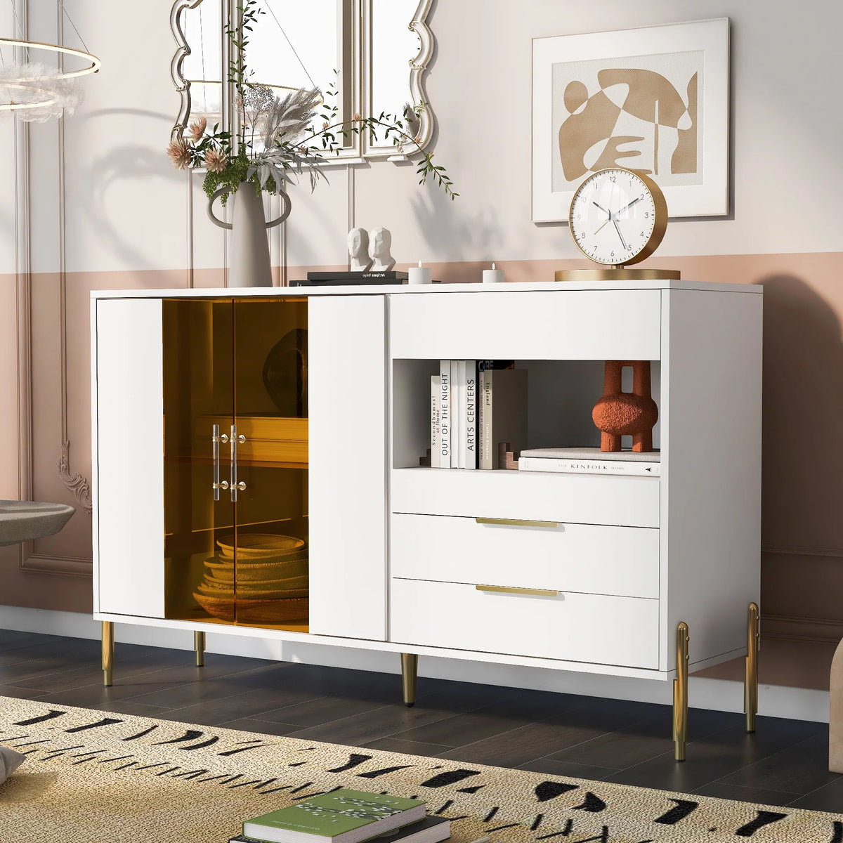Storage Cabinets with Acrylic Doors and Adjustable Shelves L92798
