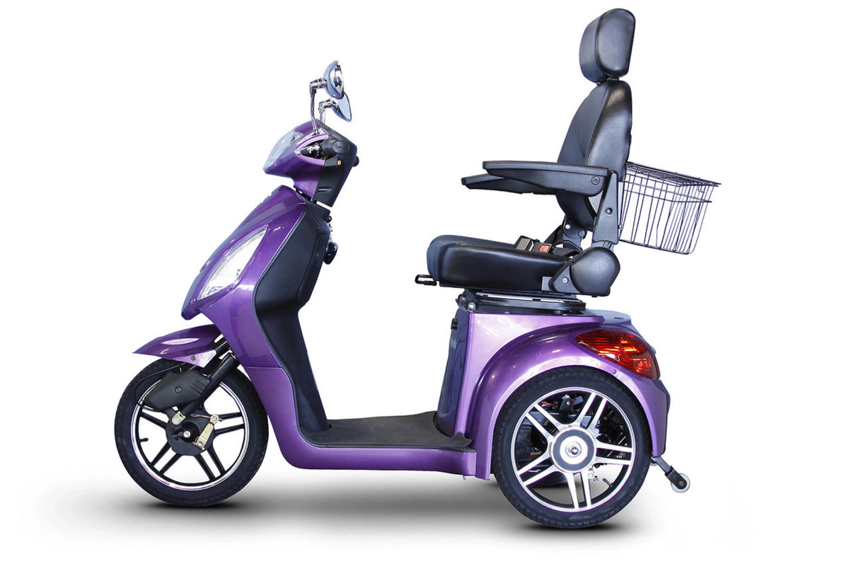 Lavender 3-Wheel Scooter with Electromagnetic Brakes E6902