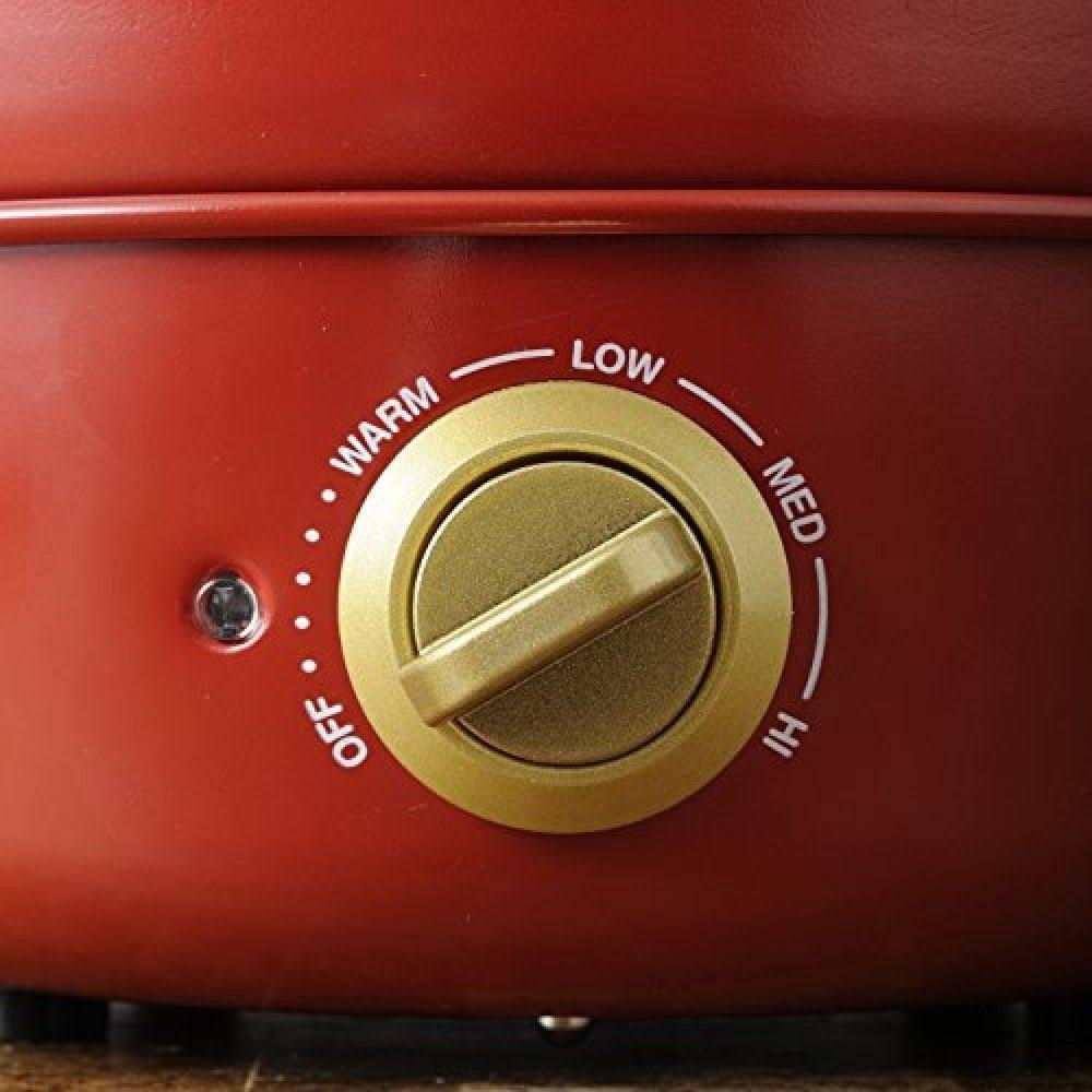 Red Electric Grill Pot B205