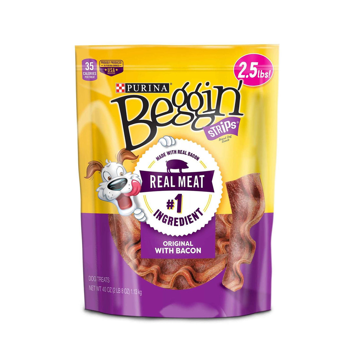 Bacon Strips Dog Treats H6466