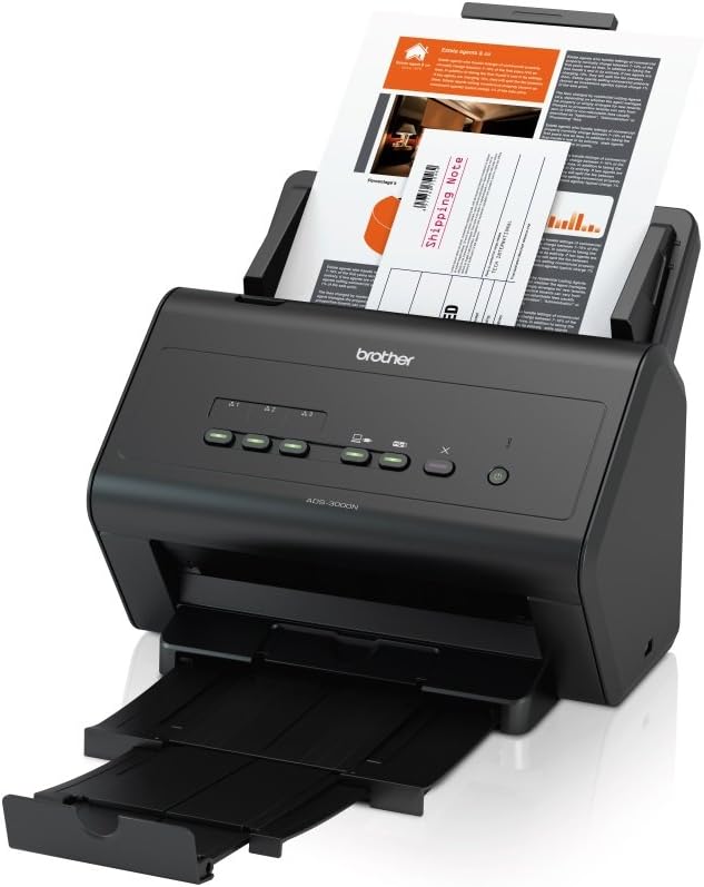 Black Network Document Scanner B66014