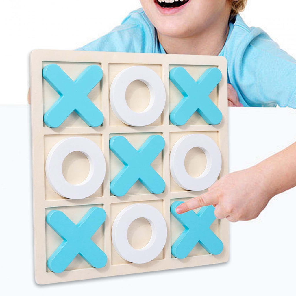 Wooden Tic Tac Toe Game 30x30x1.5cm W95798